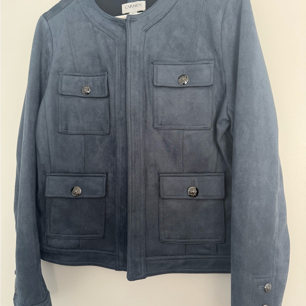 Blue Suede Women’s Jacket